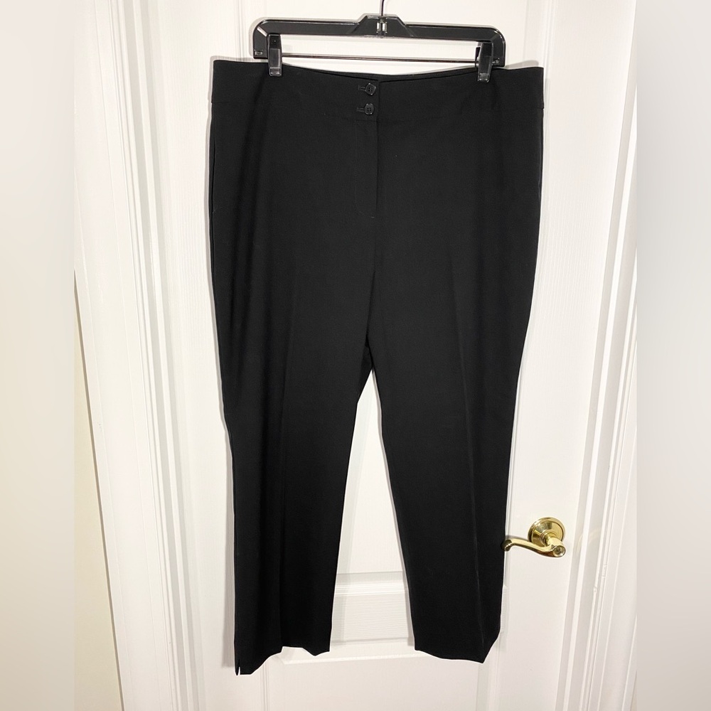 Talbots Heritage High Waist Cropped Tailored Pants Black Size 16